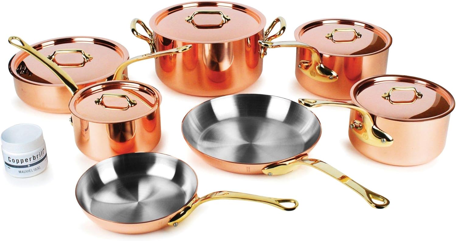 Mauviel Copper M’200 12-Piece Cookware Set