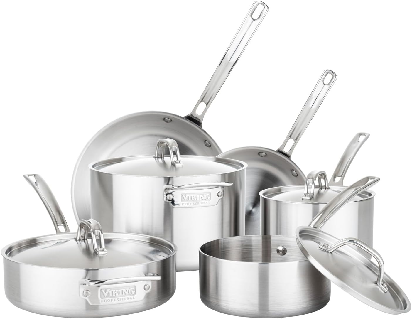Viking Professional 5-Ply Stainless Steel 10-Piece Cookware